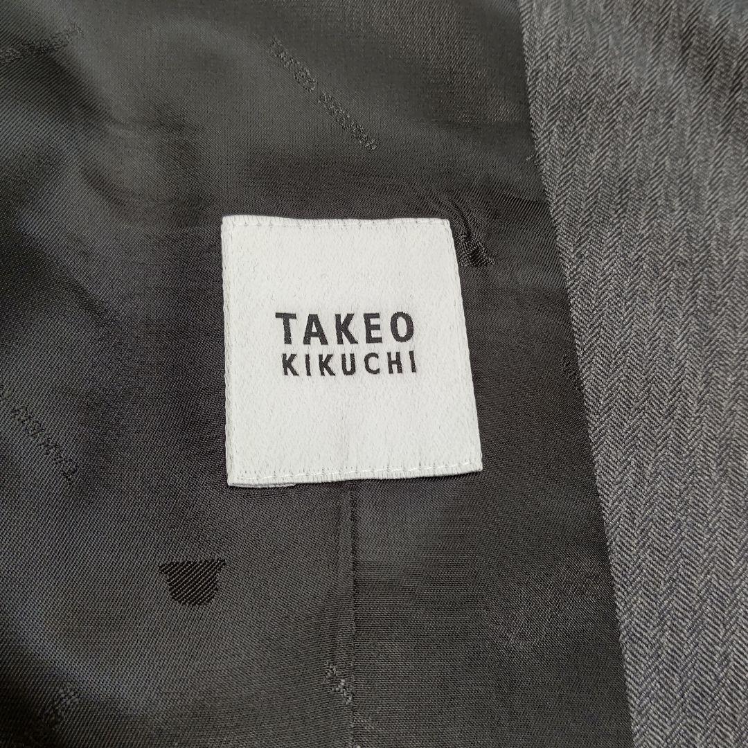 タケオキクチ DORMEUIL スリーピース対応 ベスト L グレー へリンボン