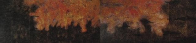 平松礼二、【路・とおりあめ（仏・ジベルニー）】、希少な額装用画集より