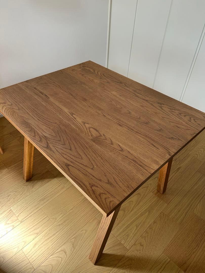 【unico】ELEMT(エレムト)　ダイニングテーブル W1000　ブラウン