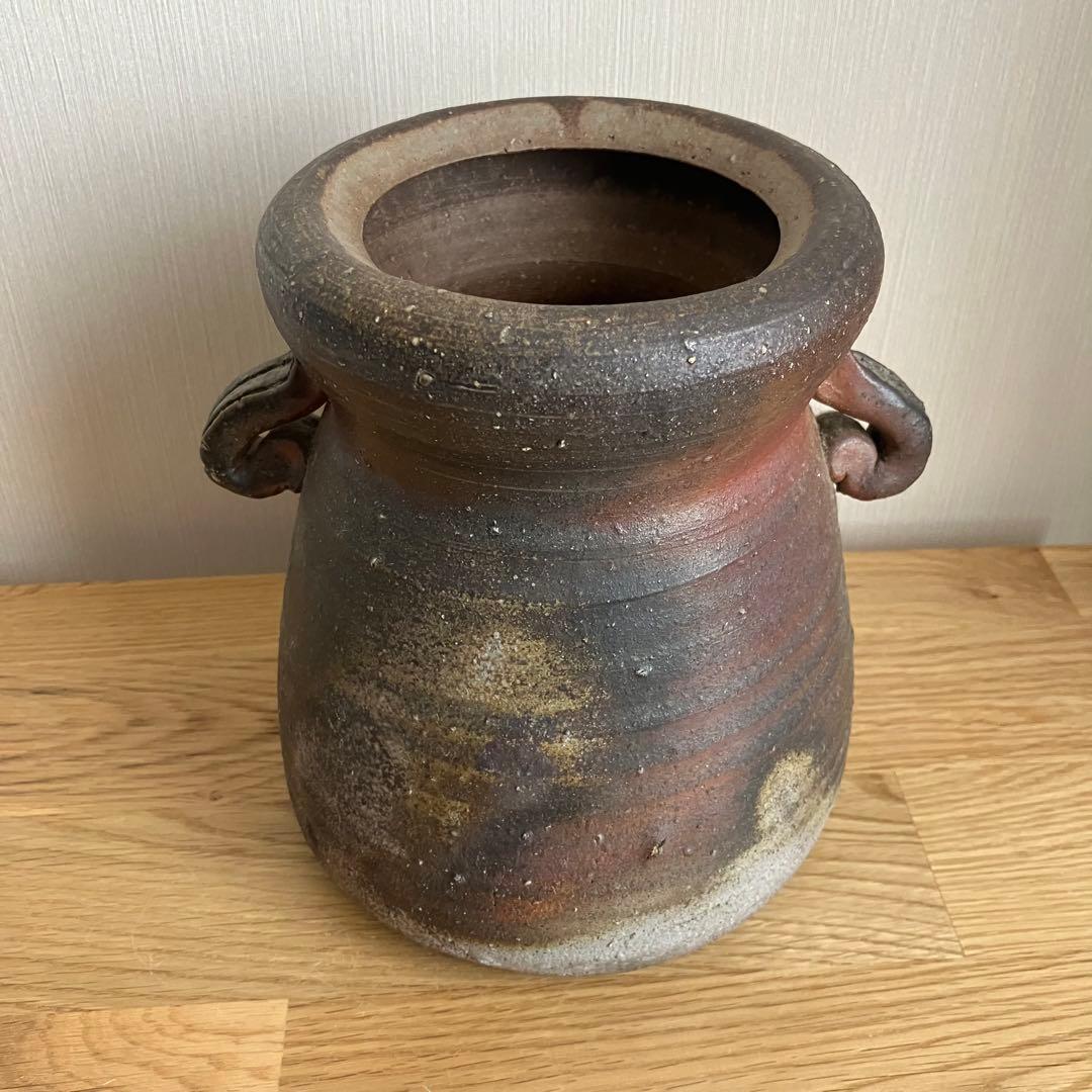 備前焼　水差し　花瓶　花器　蓋なし