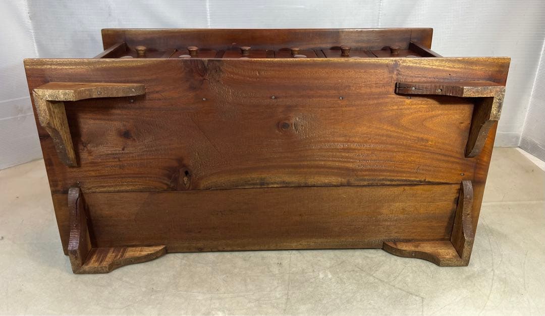 薬箱 アンティーク ヴィンテージ キャビネット3段 収納 引き出し 和風チェスト