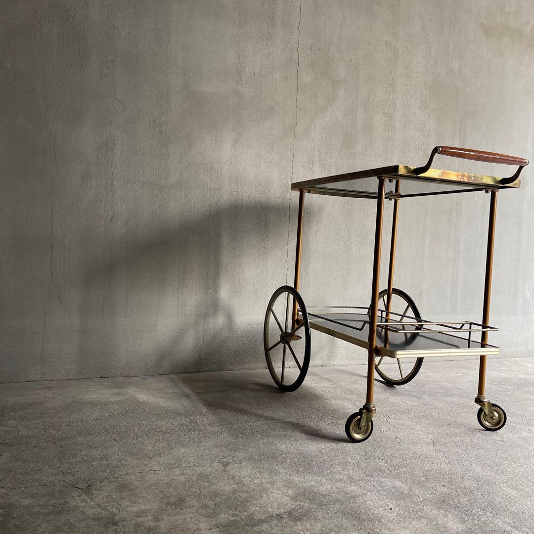 英国　PILKINGTON キッチンカート　ティートロリー　オールドヴィンテージ