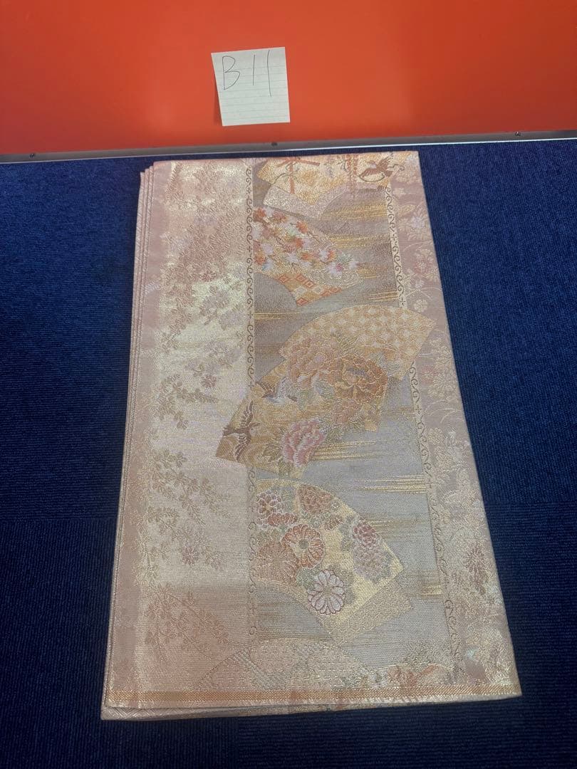 2666袋帯 古代彫金紋 西陣織 金糸　高級上質上品　約440cm 未使用