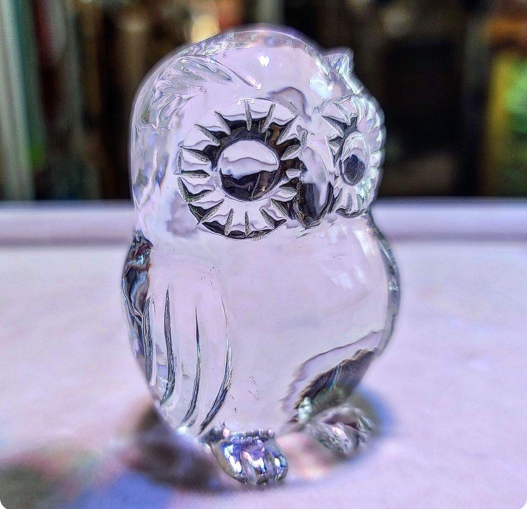 天然水晶　ふくろう　MADE IN JAPAN