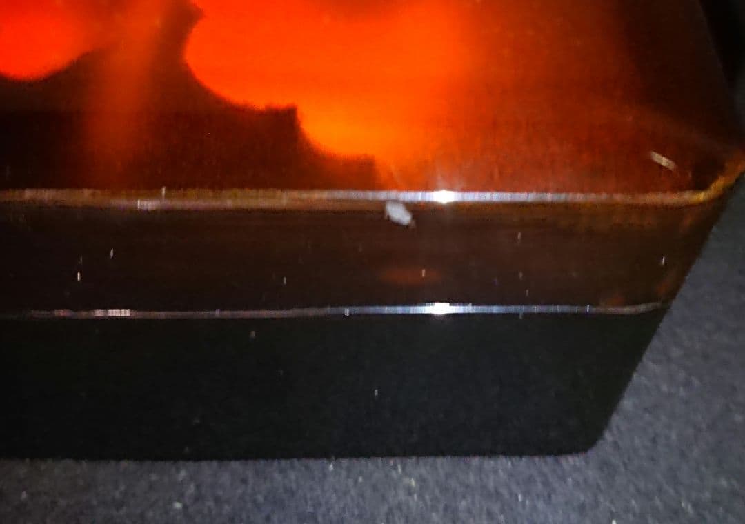 昭和中期 手雲作『螺鈿象嵌 赤富士蒔絵文箱』ヴィンテージ