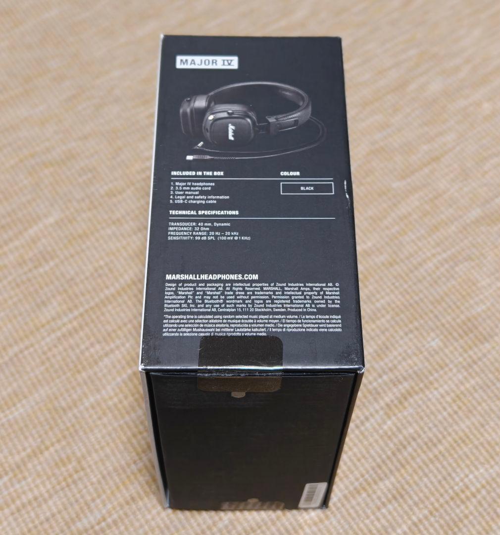 Marshall Major IV ワイヤレスヘッドフォン　正規品　並行輸入品