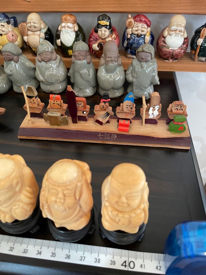 七福神　日本人形セット 伝統的な神様像　まとめ売り　芳月作　七福神　陶器