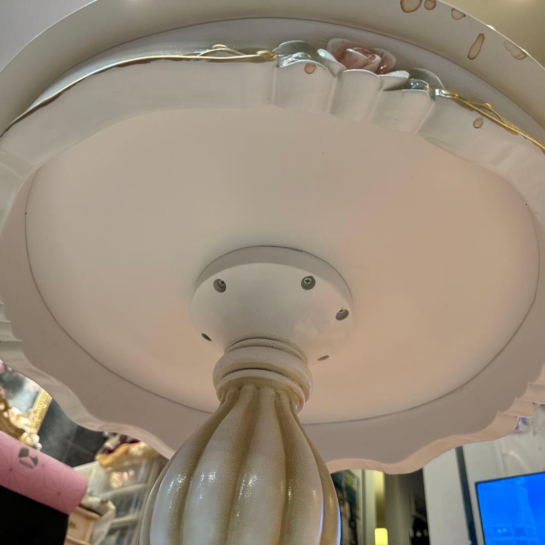 ロココ調 ラブテーブル白 ホワイト姫家具mayumiyamazaki777