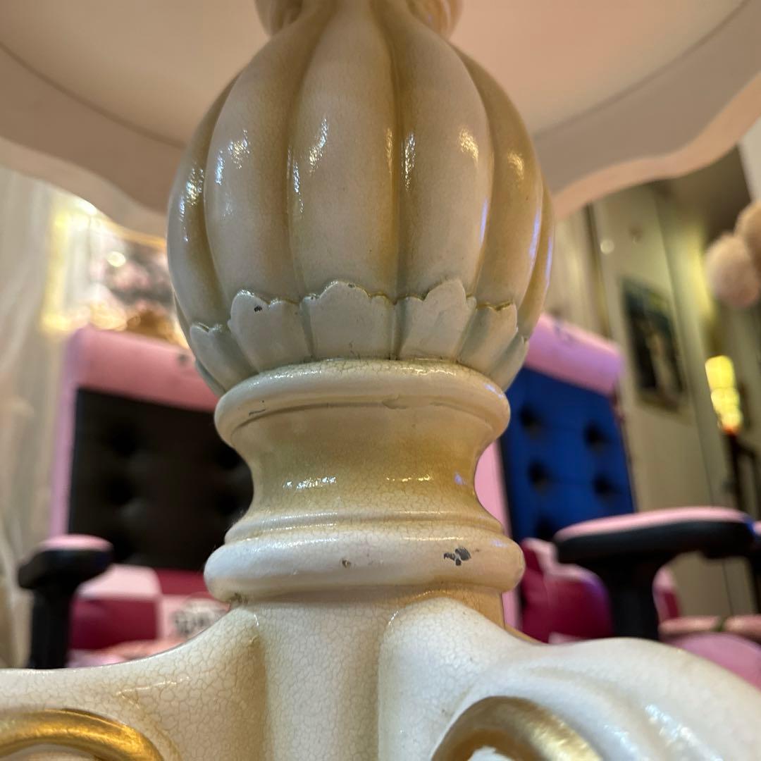 ロココ調 ラブテーブル白 ホワイト姫家具mayumiyamazaki777