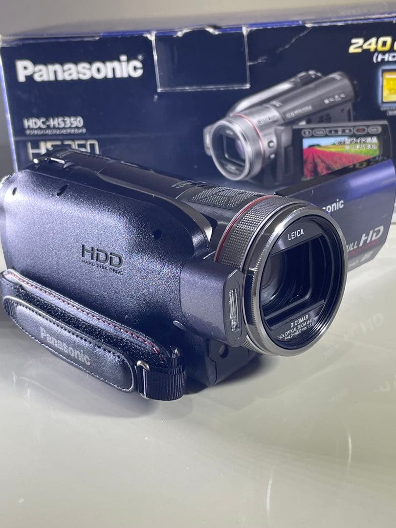 【値下げ】HDC-HS350 SD/HDD ワイコンレンズ&大容量バッテリー付き