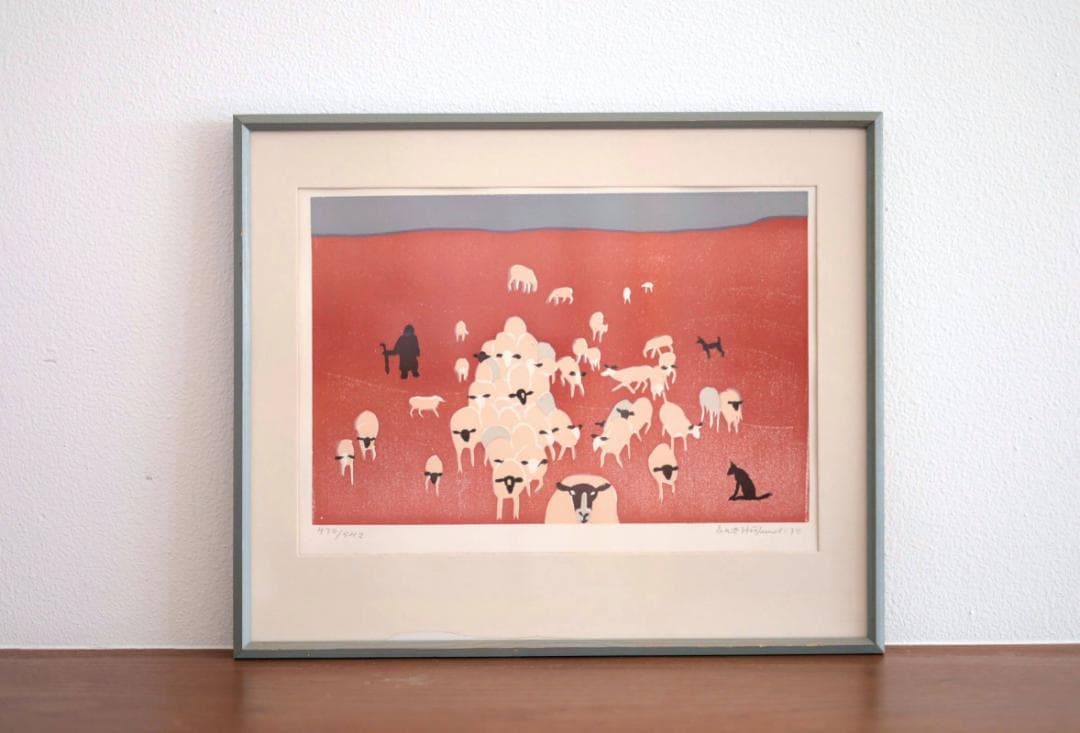 Erik Hoglund エリックホグラン リトグラフ 羊 02062