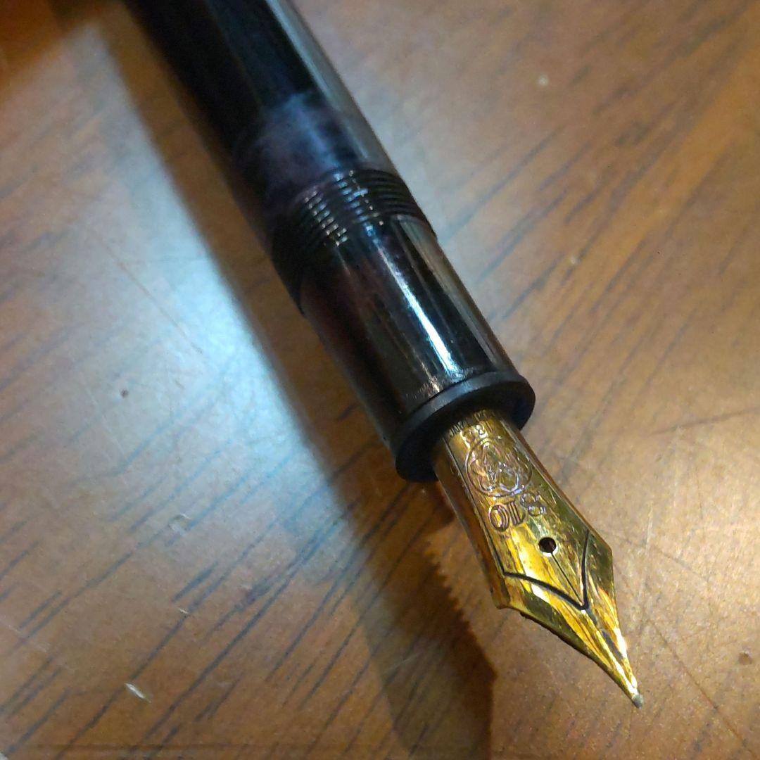 70年代 モンブラン MONTBLANC 万年筆 ボールペン 吸入式 18K 金