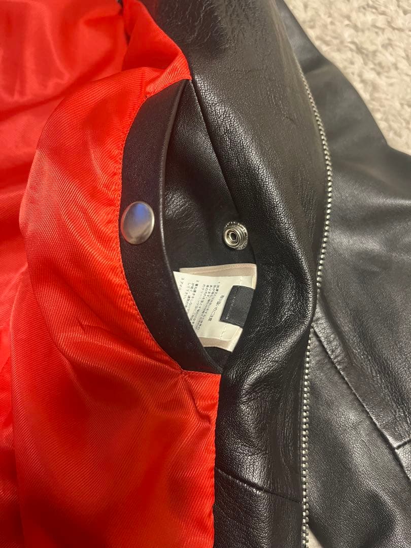 DIESEL ディーゼル レザージャケット 羊革　MLXCロゴ Mサイズ