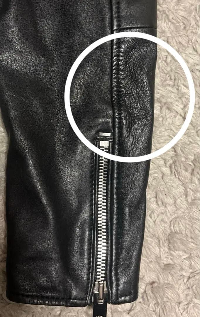 DIESEL ディーゼル レザージャケット 羊革　MLXCロゴ Mサイズ