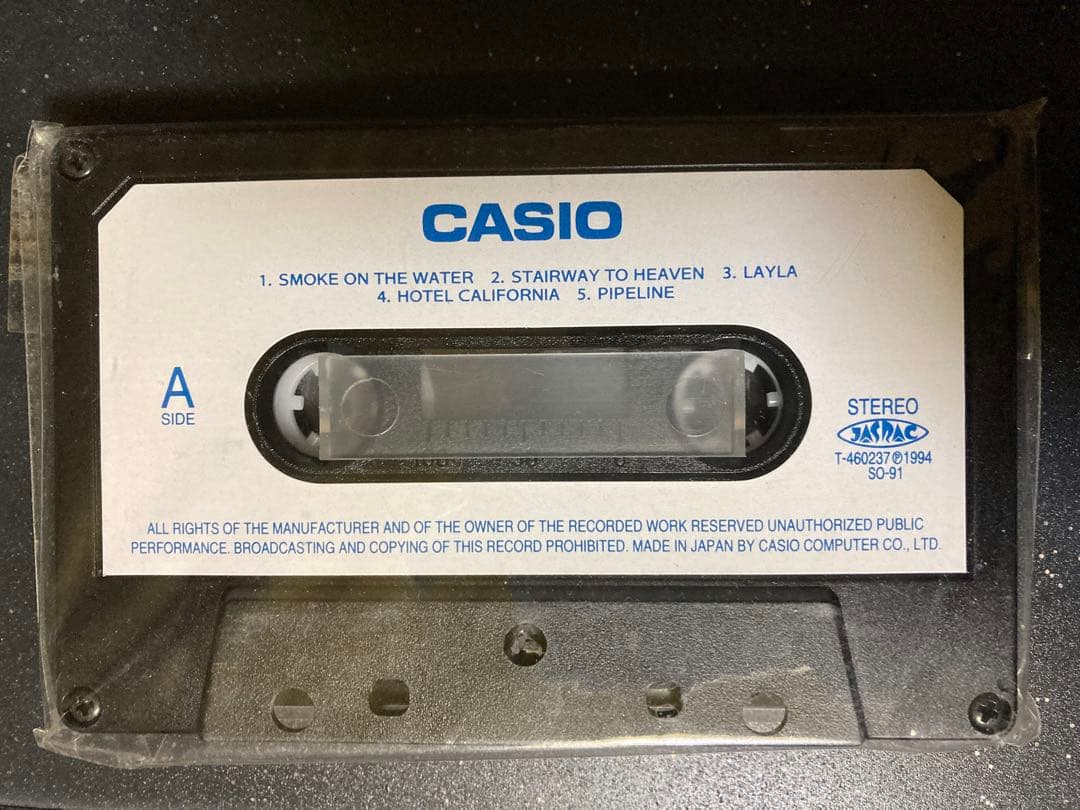 CASIO EG-5 エレキング 動作品 当時物 付属品カセットテープ2本有り