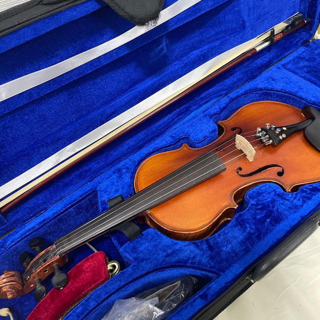 高級 バイオリン 3/4サイズ 付属品多数 虎目 弦楽器 ケース付属