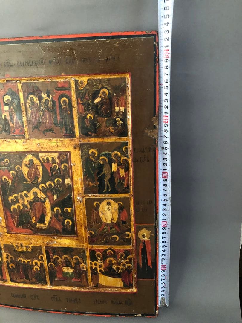 パレスチナ・ベツレヘムにて購入　アンティーク　イコン　キリスト教　宗教画