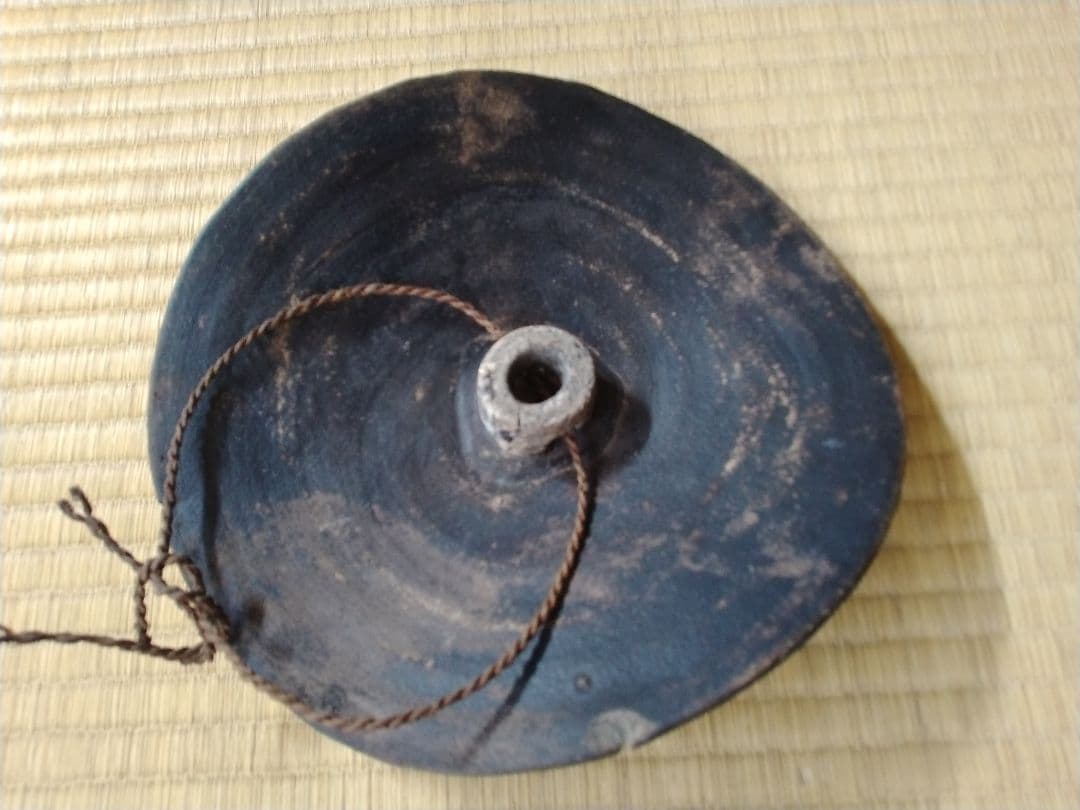 古格あるすまし顔なタヌキ　骨董　信楽焼　京焼　茶道具　置物　開運　縁起物