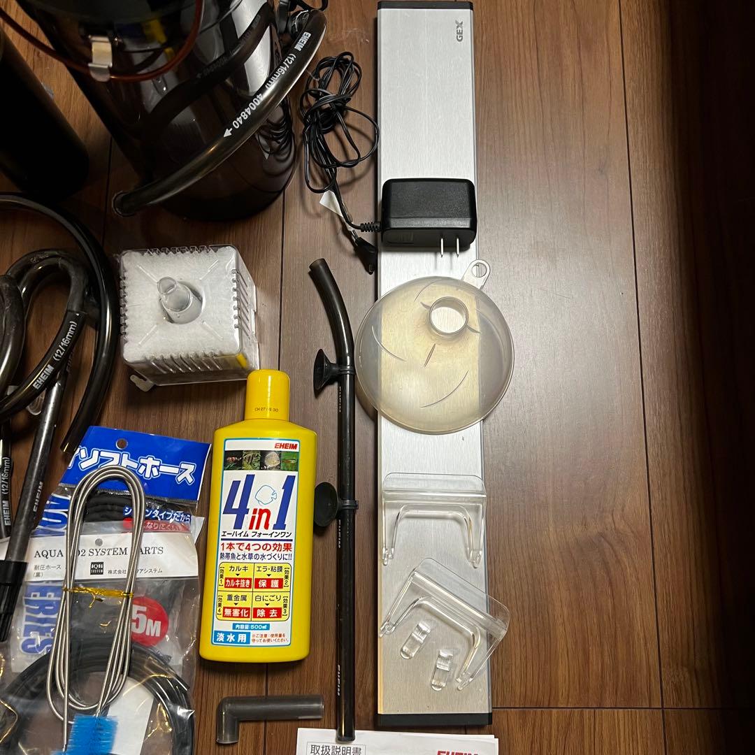 アクアリウム用品 まとめ売り（エーハイム2213/CO2電磁弁/LEDライト他）