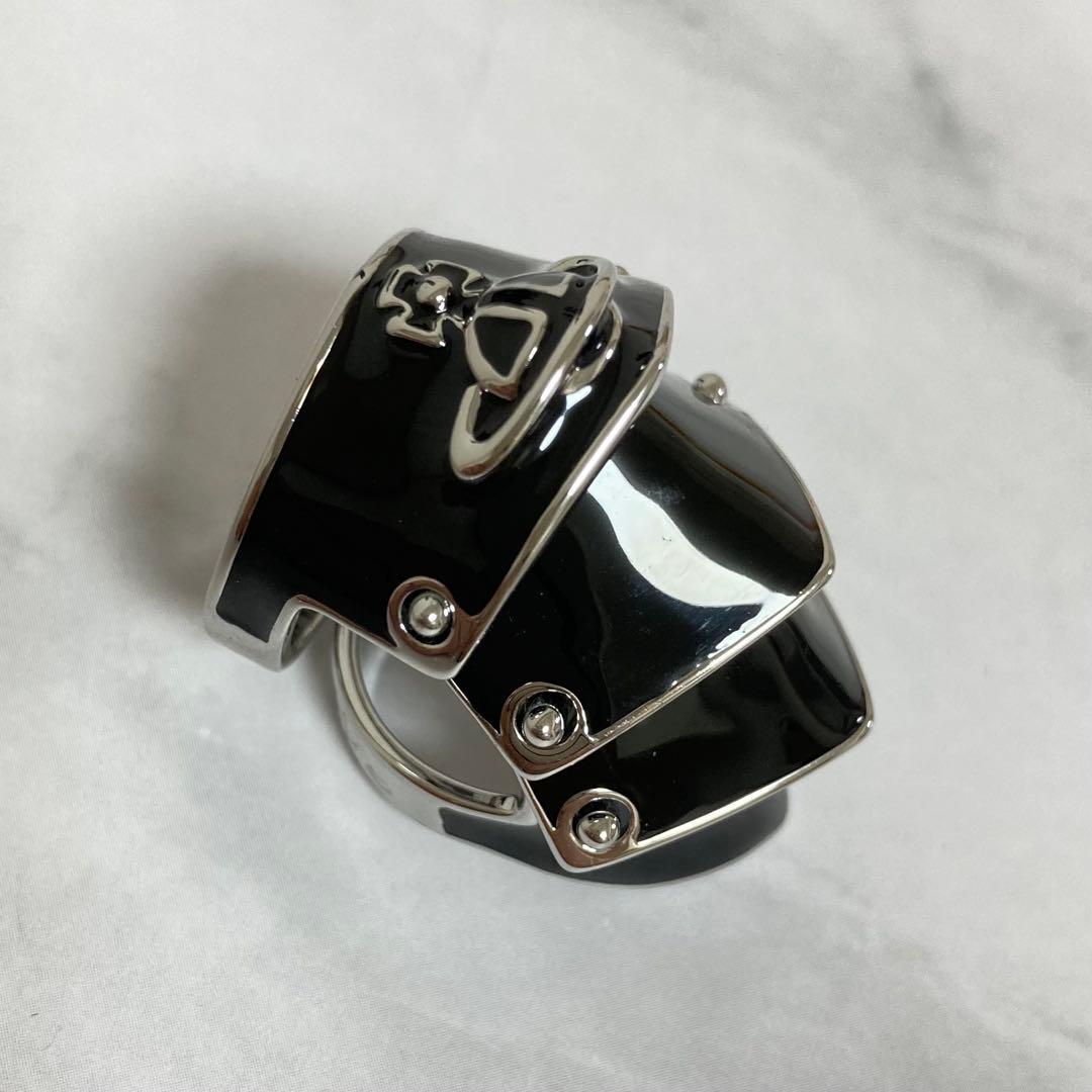 Vivienne Westwood｜ARTEMISリング　シルバー×ブラック