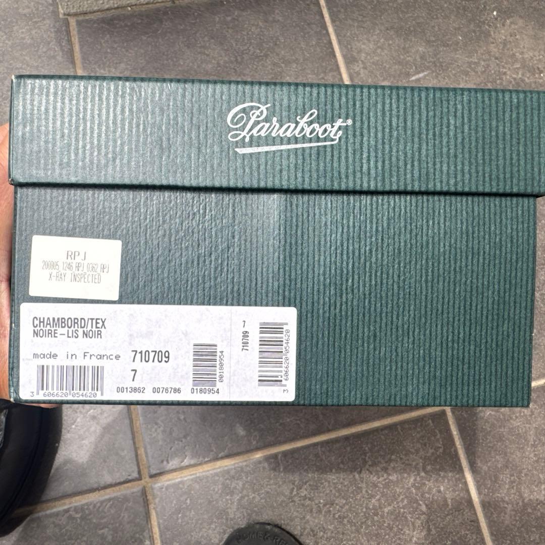 パラブーツ　シャンボード　サイズ7 シューツリー付