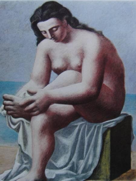 パブロ・ピカソ、Nu assis s'essuyant le Pied、希少図版