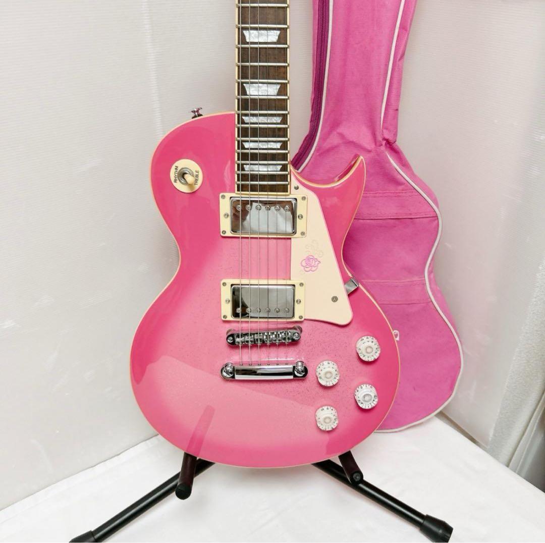 美品 Gyspy Rose ジプシーローズ レスポール LesPaul ピンク