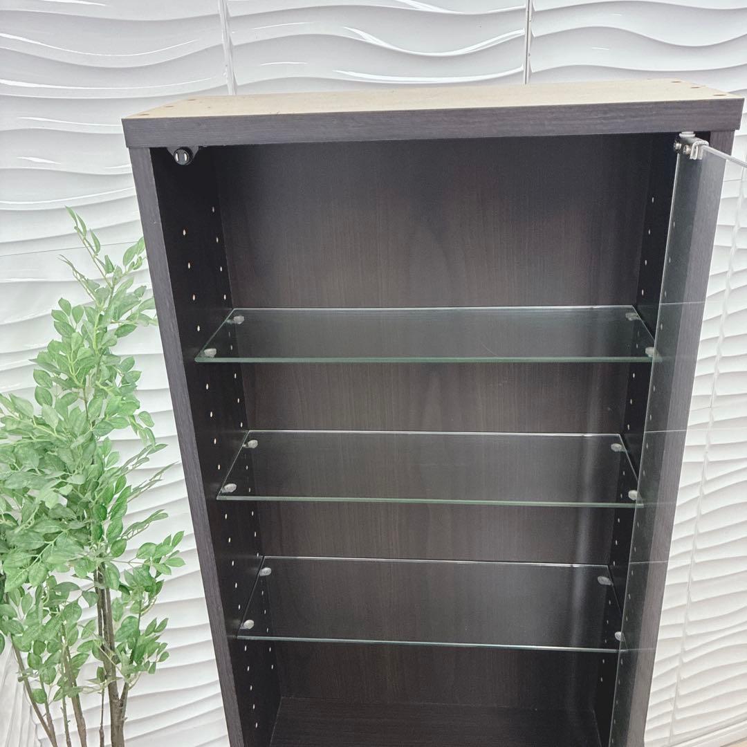 ③大阪府 神戸市 配達料無料！◇不二貿易◇ガラスコレクションケース◇ハイタイプ