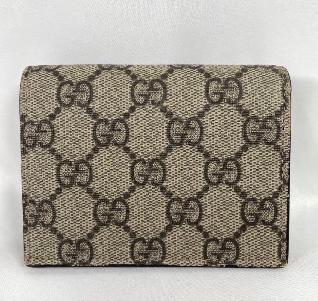 【美品│最安値】GUCCI グッチ 二つ折り財布 チェリー GGスプリーム