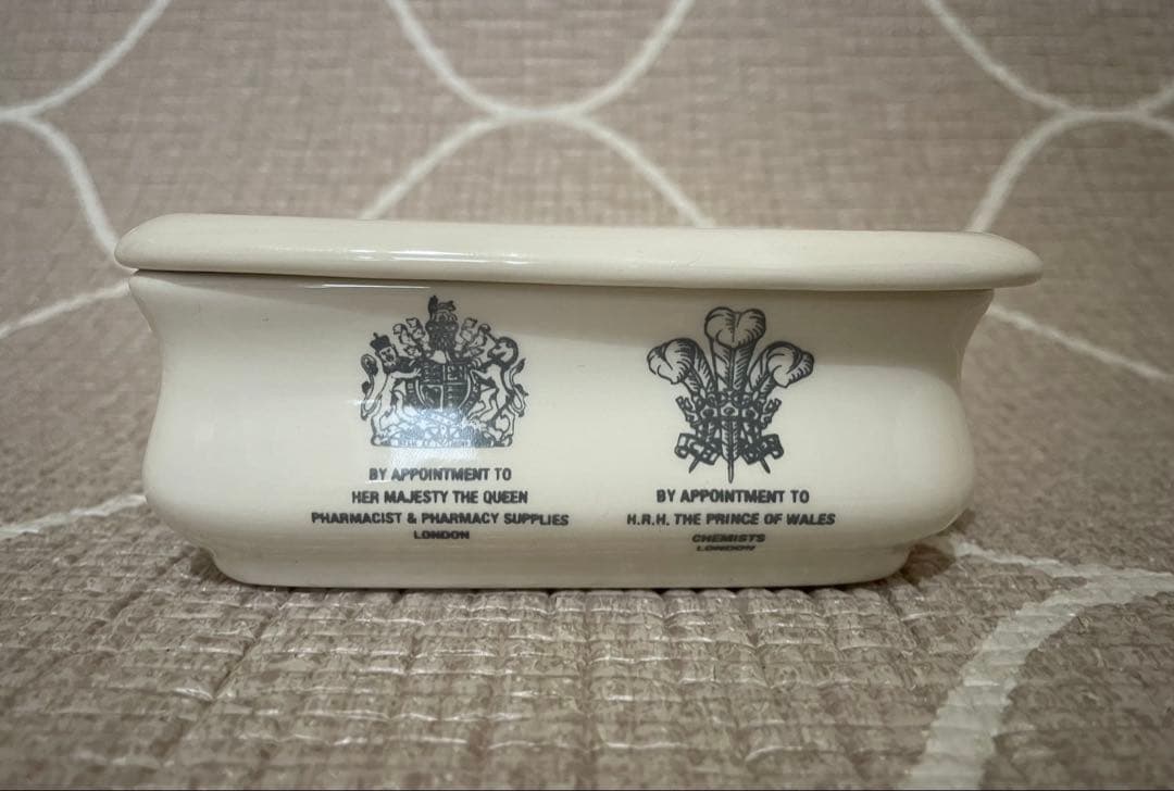 【極美品】D.R. Harris セラミック石鹸トレイ