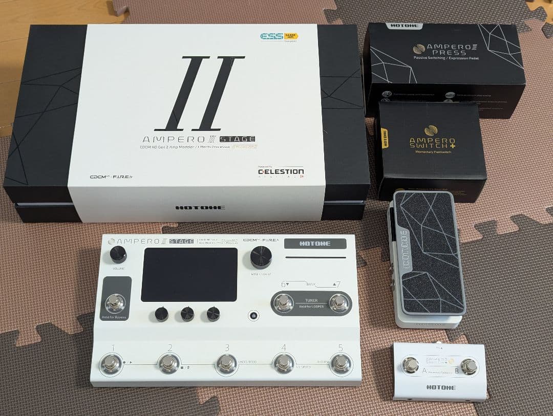HOTONE AMPEROⅡ STAGE、PRESSⅡ、SWITCHⅡ 3セット