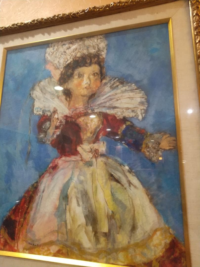 ■油彩■須磨とおる『フランス人形「幸」』絵画　油絵