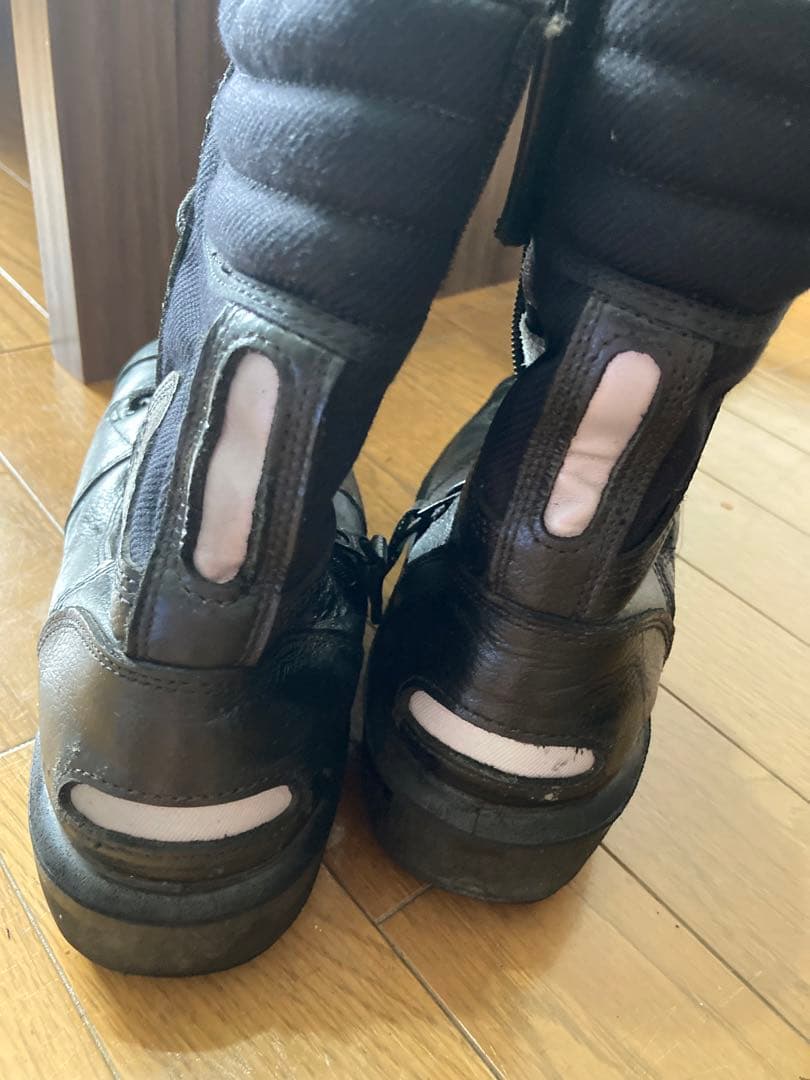 MIDORI ブラック ミリタリーブーツ 25 EEE