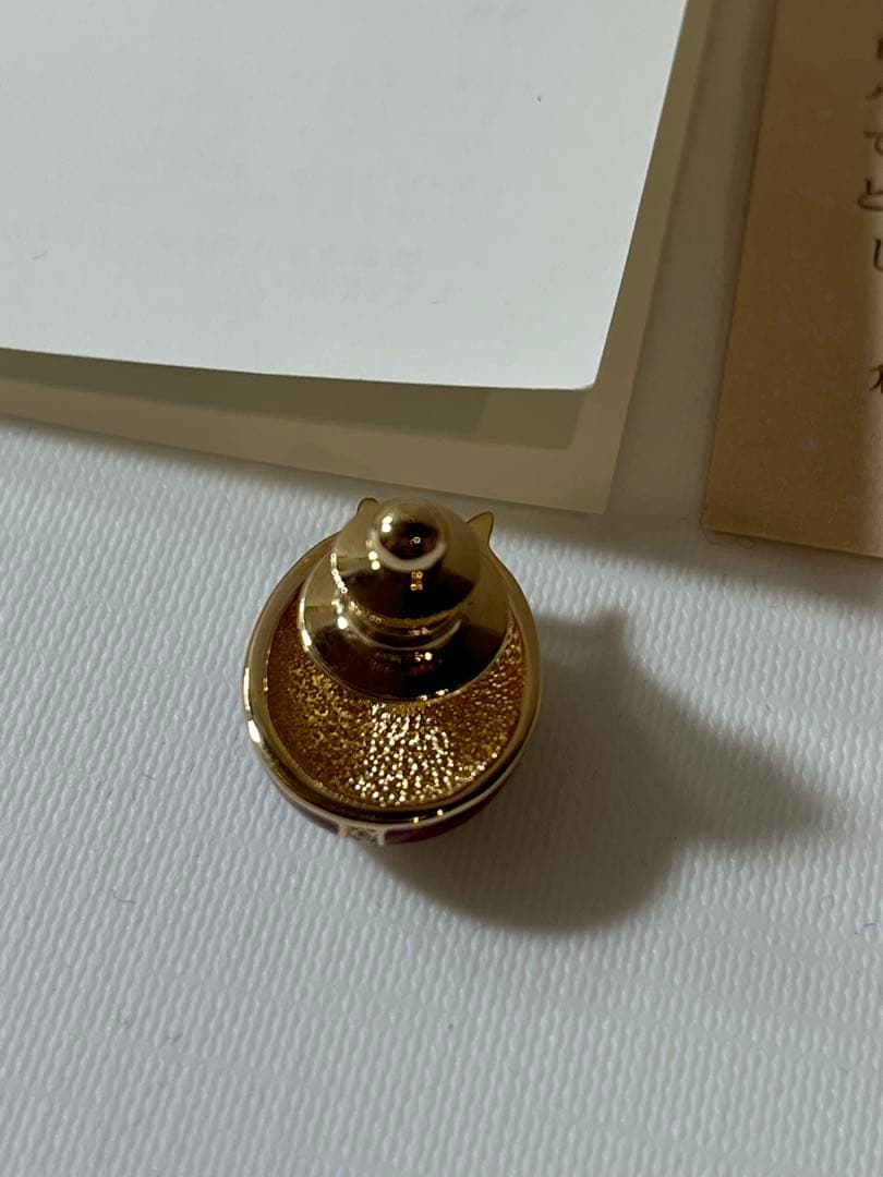 美品 Grosseグロッセ てんとう虫 ブローチ 袋付き