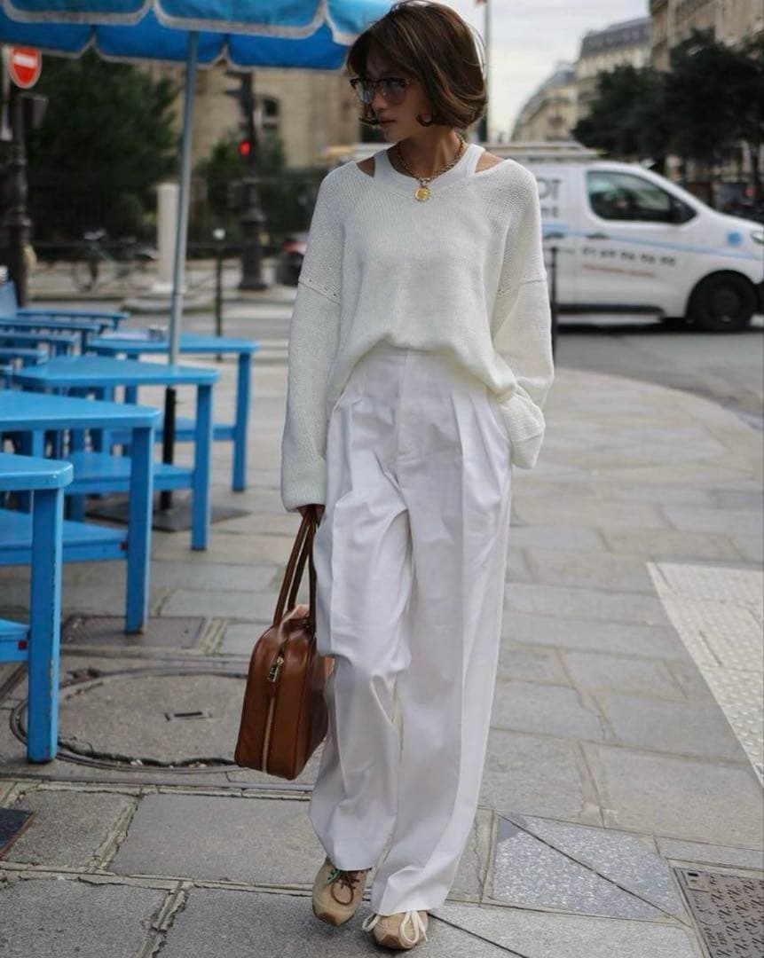 美品Gypsohila Stylish Chino Pants/White 36