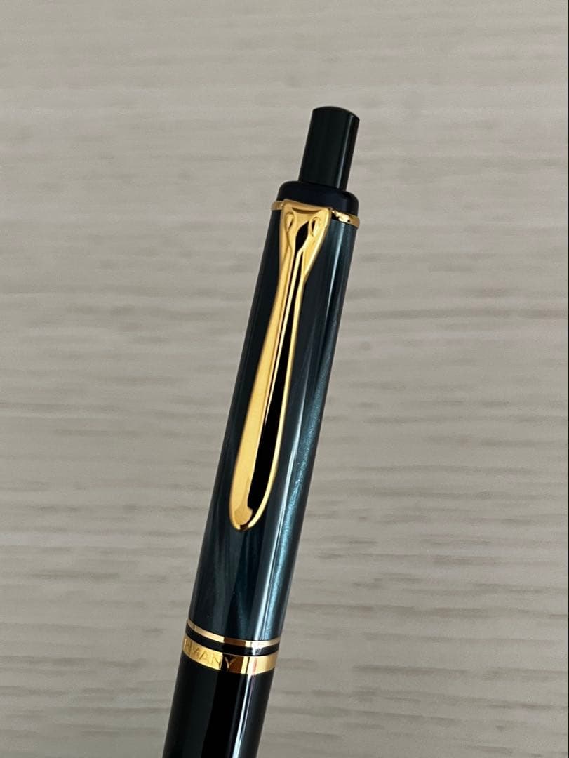 ペリカン マーブルグリーン万年筆＆ボールペンセット 箱入りインク付き