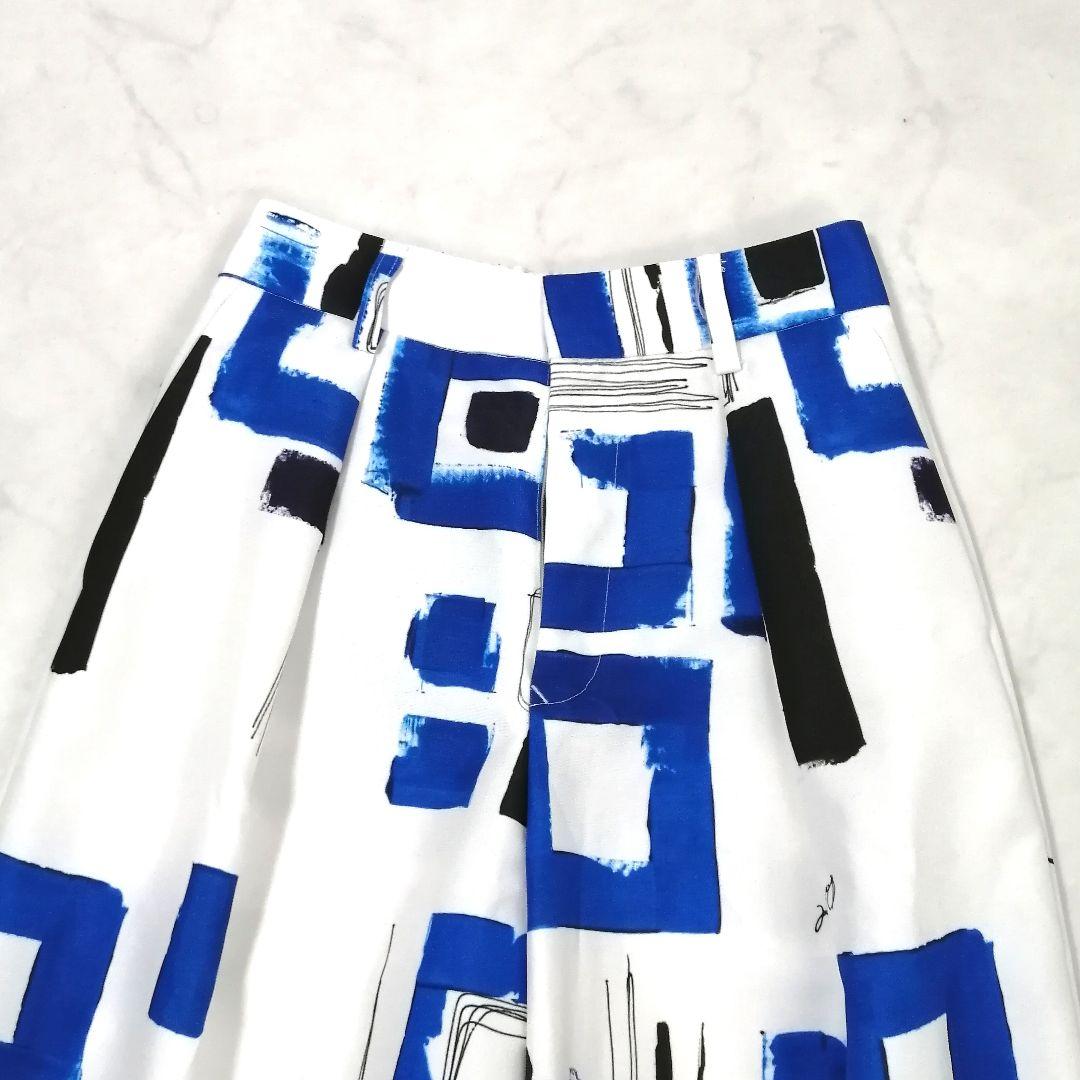 極美品✨ Sov. オリジナル幾何柄プリントパンツ　23SS　近年　ワイド　36