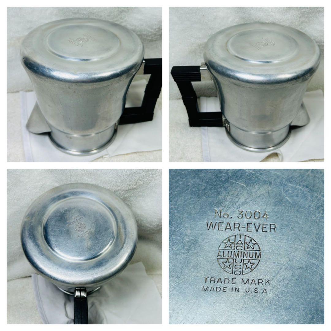 美品ビンテージ品　アメリカ製ウェアーエバー社コーヒーポット パーコレータ3004