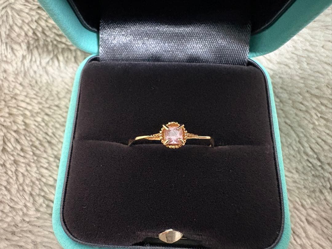 K10 シャンパンガーネットリング 9号【NOIR DE POUPEE】