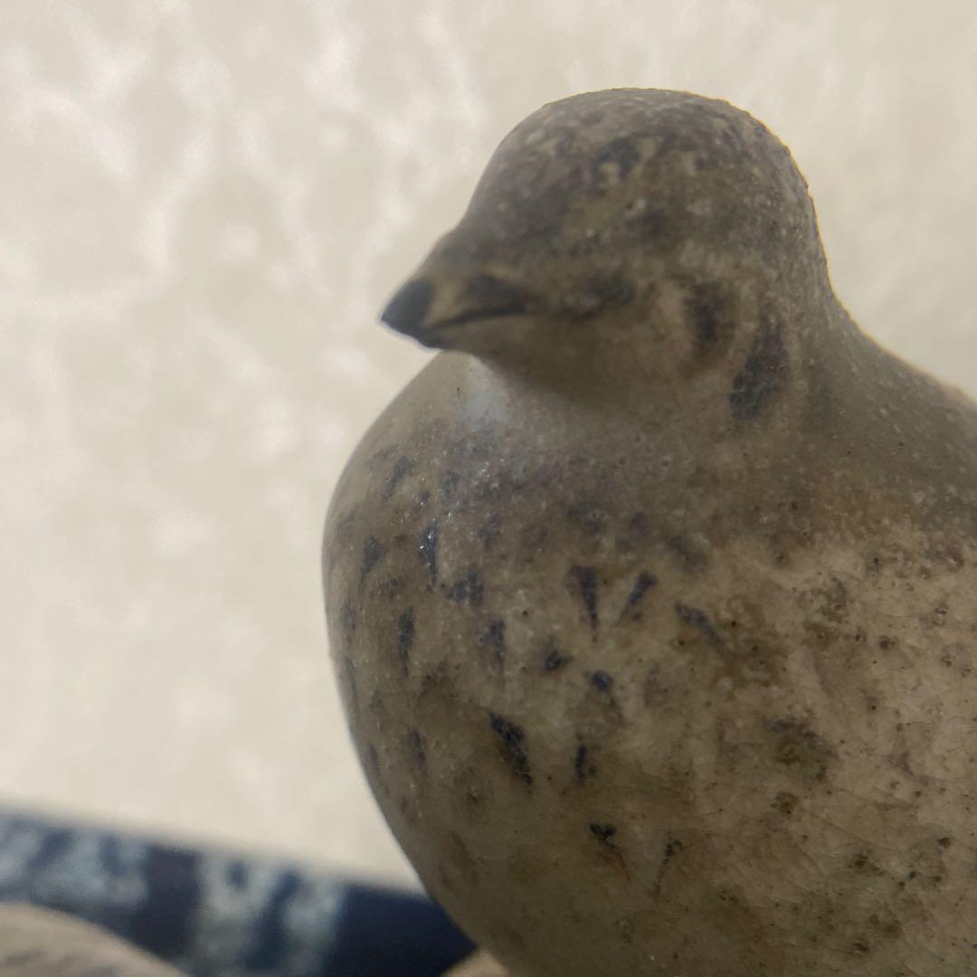 真葛香山　鳥　置物