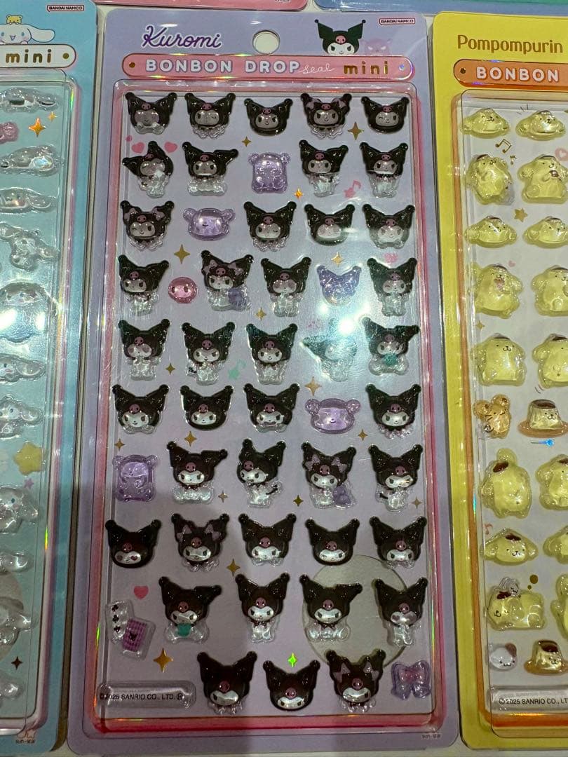 【正規品】クーリア　ボンボンドロップシール　mini サンリオ　7枚セット