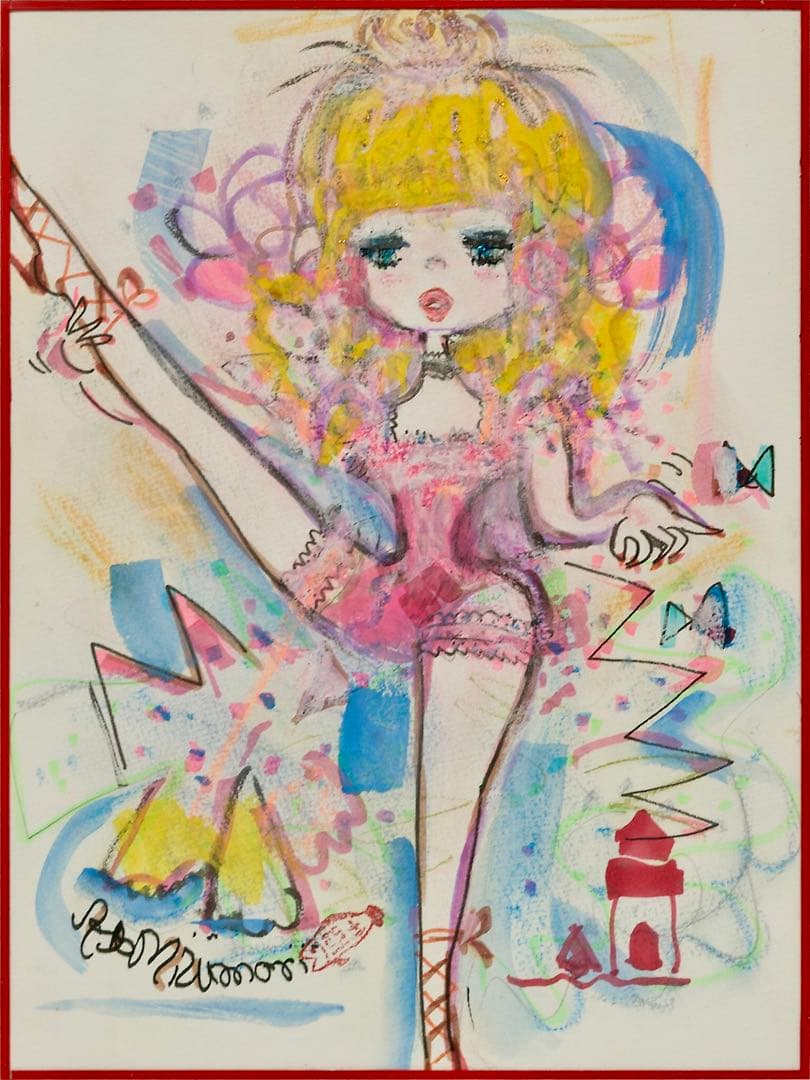 水森亜土　原画　水彩画