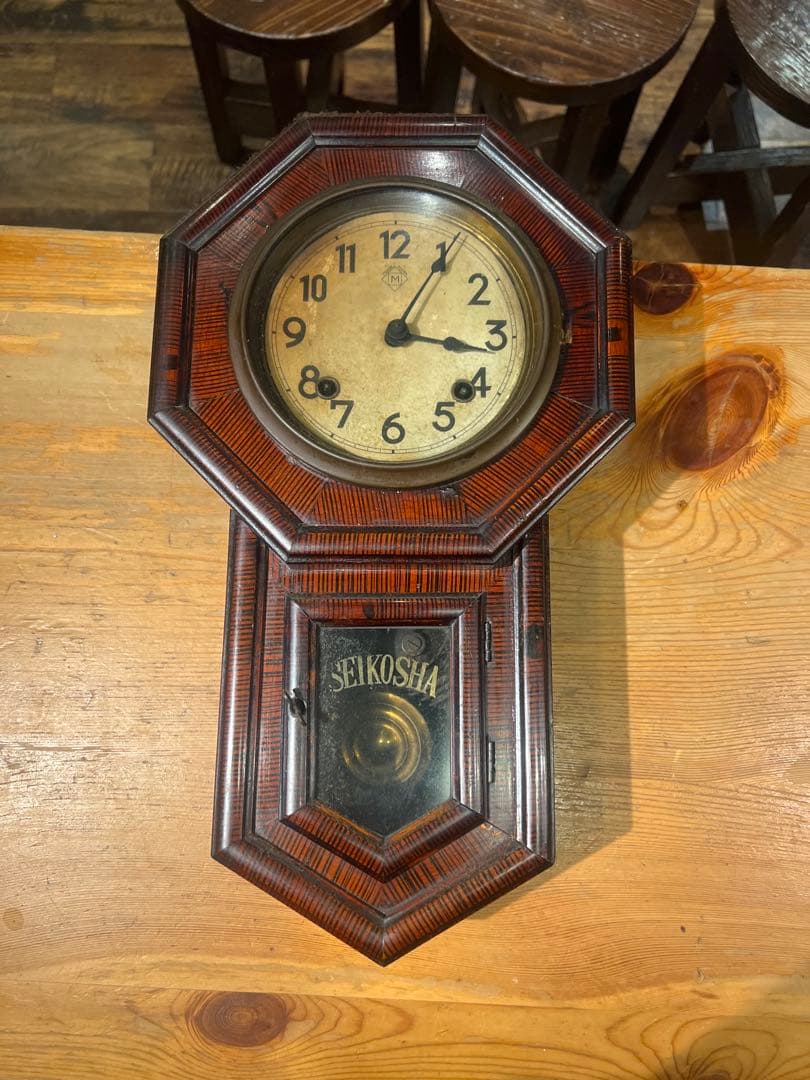 SEIKOSHA 八角形ゼンマイ時計