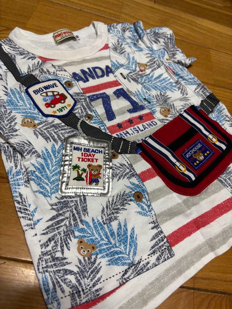 ミキハウス　だまし絵　Tシャツ　80㎝