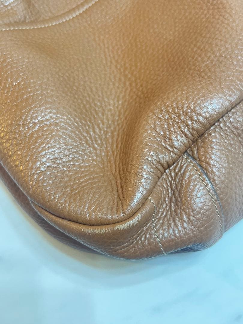 PRADA ブラウン　レザー ハンドバッグ