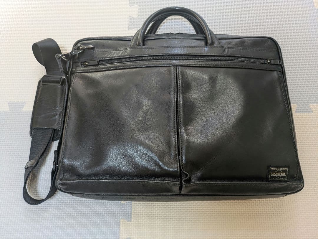 【本革】PORTER AMAZE アメイズ ビジネスバッグ ブラック