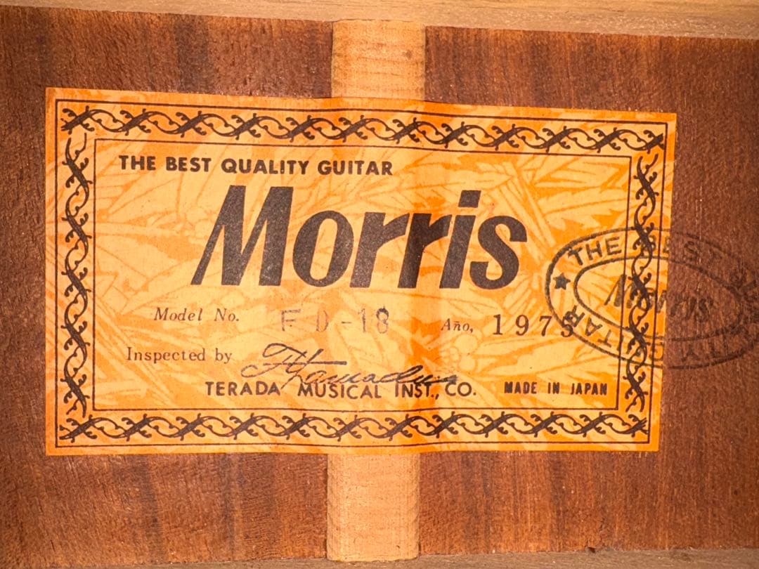 Morris アコースティックギター　FD-18 1975年　1932-04-1