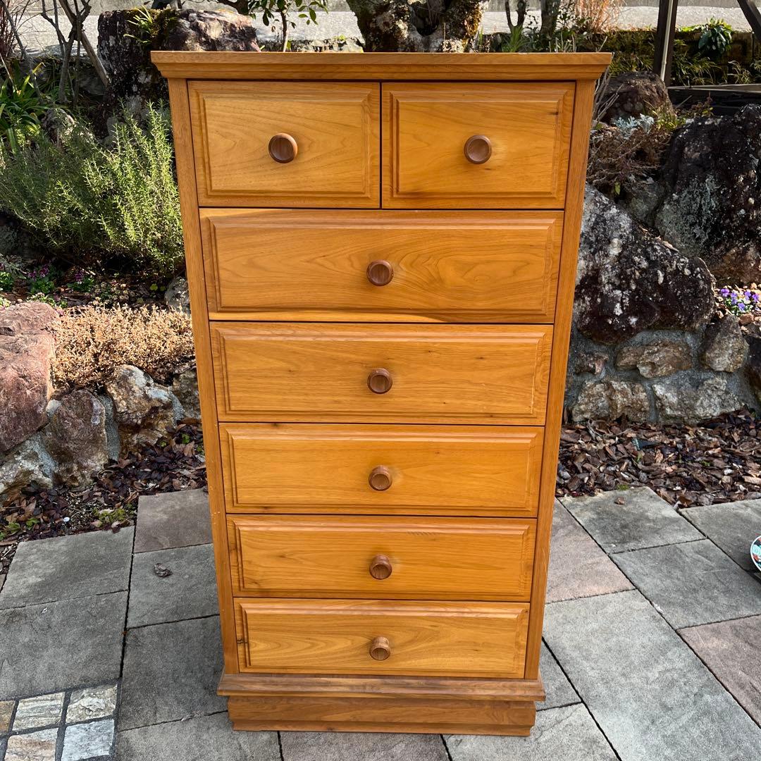 古家具 エルザ ワールドファーニチャー 6段7杯