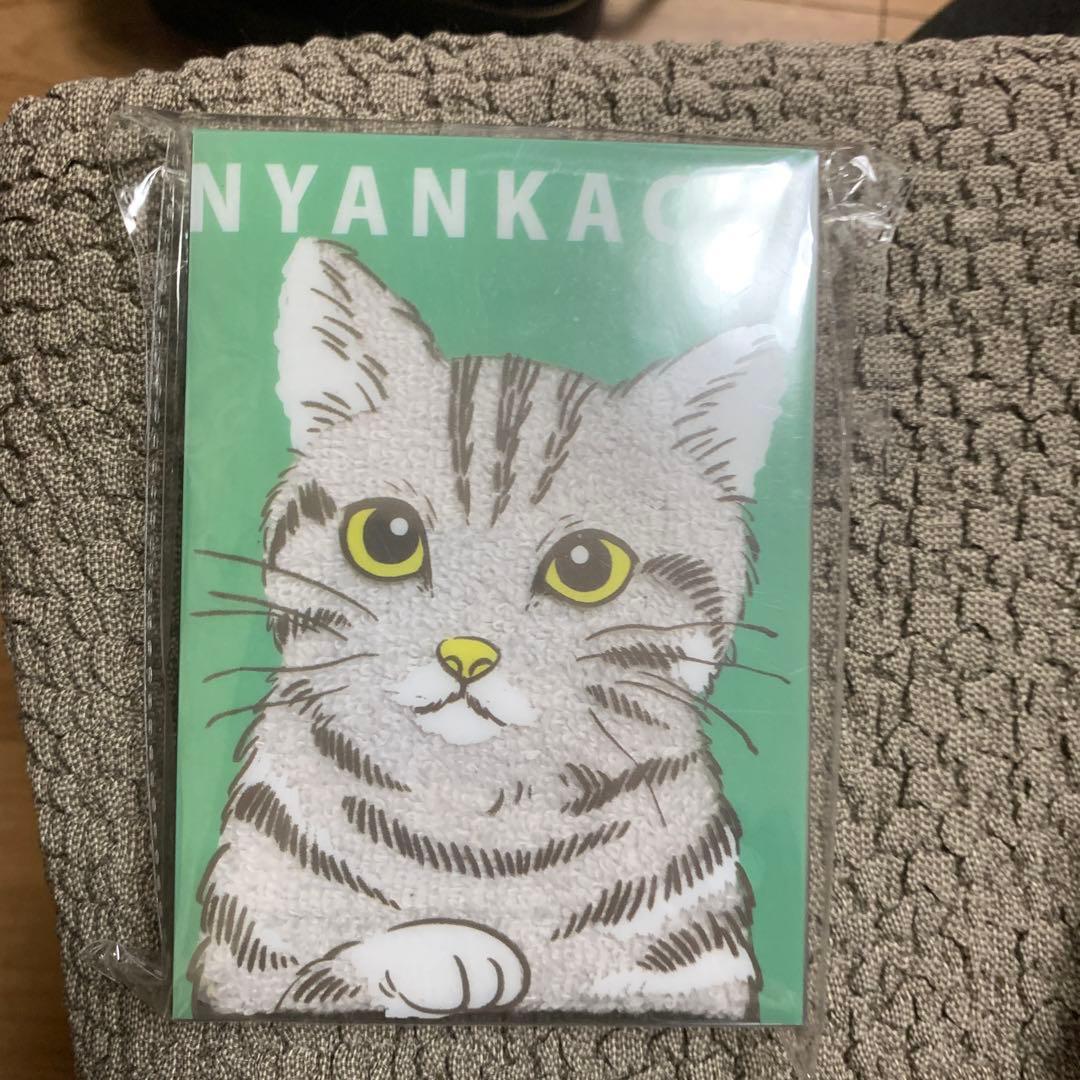 NYANKA タオルハンカチにゃんかちハンカチタオルアメリカンショートヘア