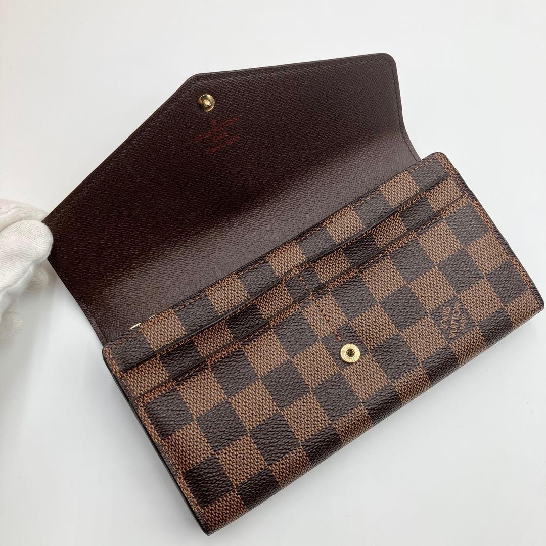 極美品✨ルイヴィトン ダミエ エベヌ ポルトフォイユ サラ 新型 長財布